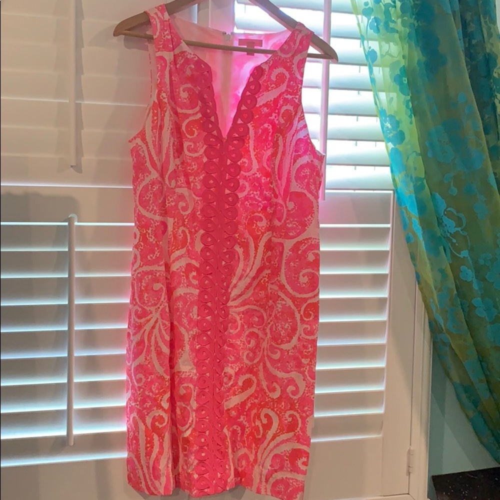 Pink and White Lilly Pulitzer Shift Dress